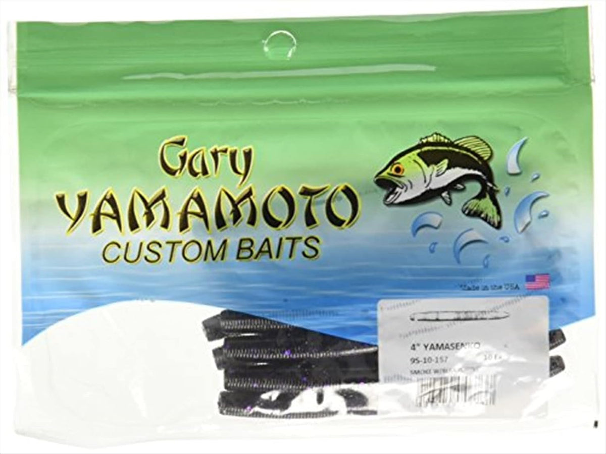 Yamamoto 5" Senko Soft Stick Bait, 10-Pack, Bass Fishing Soft Plastic Lure, Multiple Colors