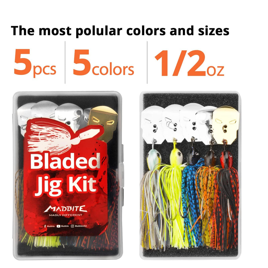 KastKing MadBite Bladed Jigs (3 or 5-Pack)