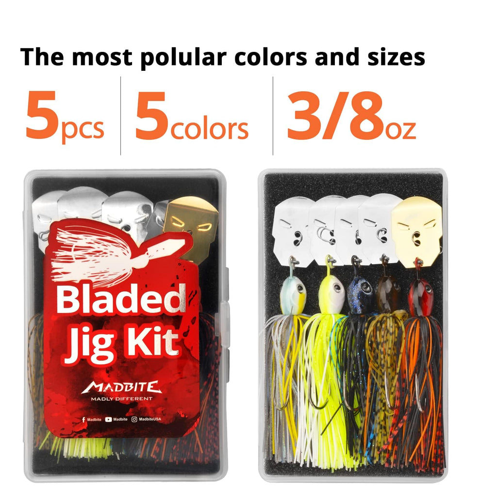 KastKing MadBite Bladed Jigs (3 or 5-Pack)