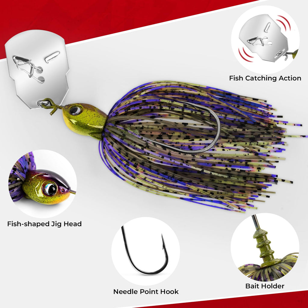 KastKing MadBite Bladed Jigs (3 or 5-Pack)
