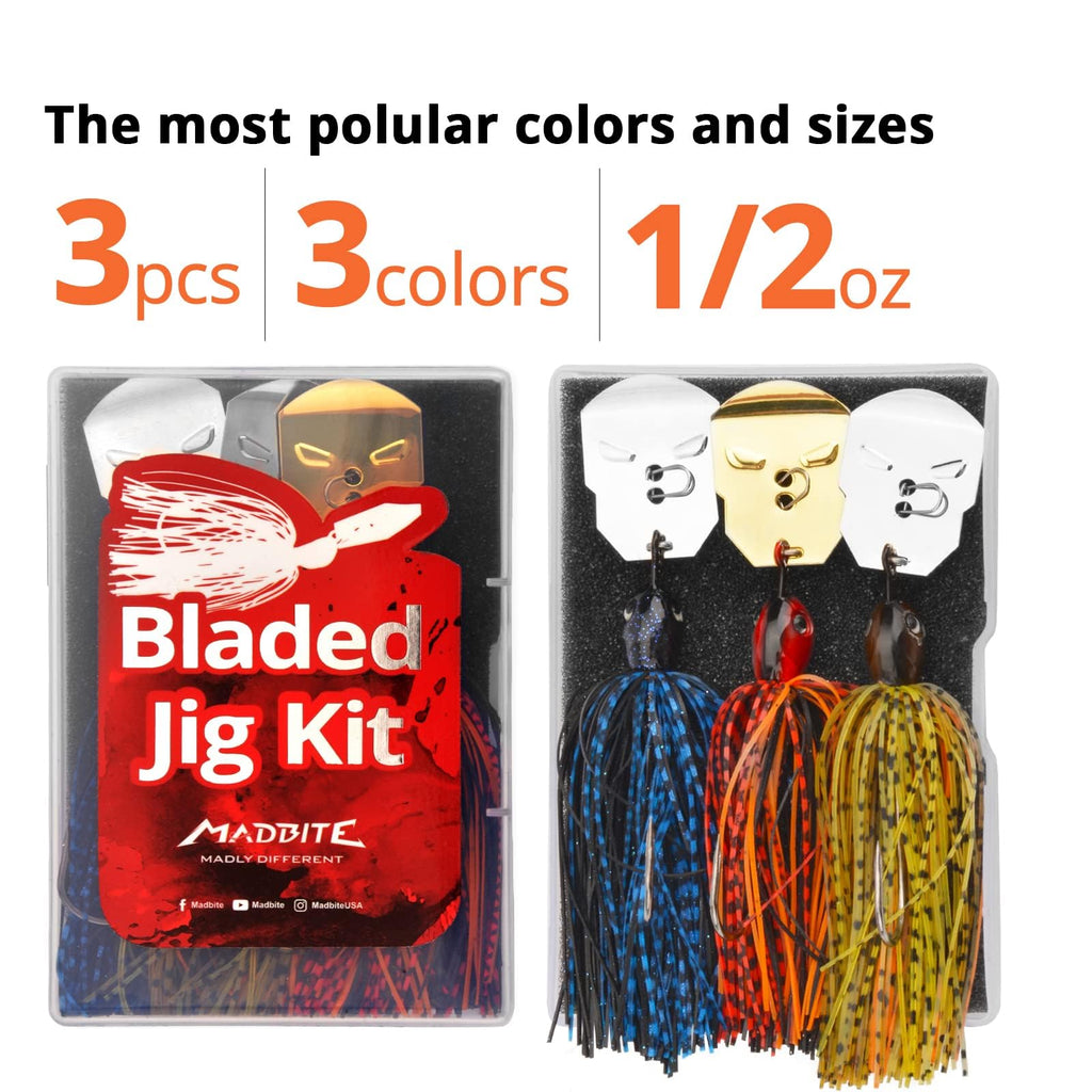 KastKing MadBite Bladed Jigs (3 or 5-Pack)