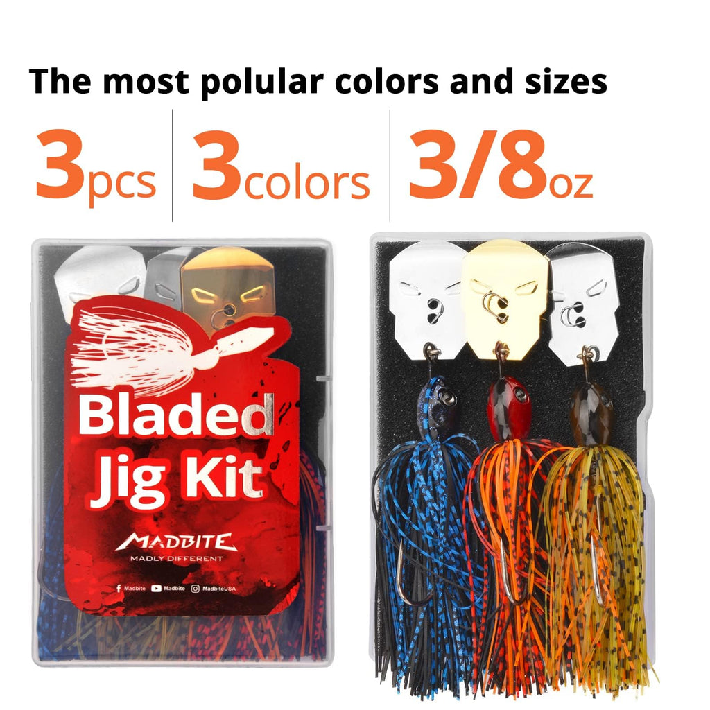 KastKing MadBite Bladed Jigs (3 or 5-Pack)