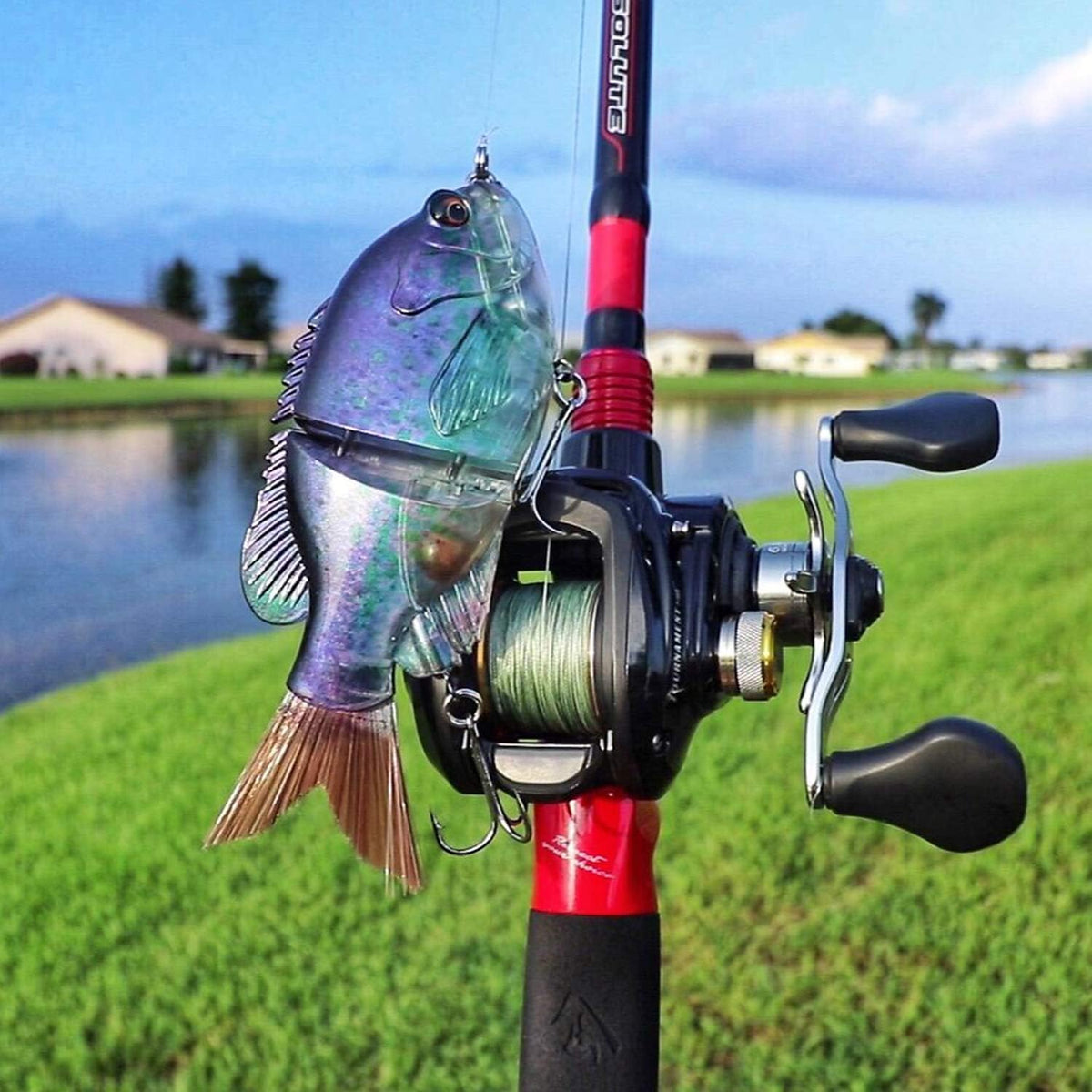 TRUSCEND Swimmax Easy Catch Fishing Lures with BKK Hooks, Wiggling, Vibrating, Rattling and Gurgling for More Bite, Heavy-Duty Dyneema Fiber Jointed Swimbaits for Bass, Trout, Walleye, Crappie, Pike