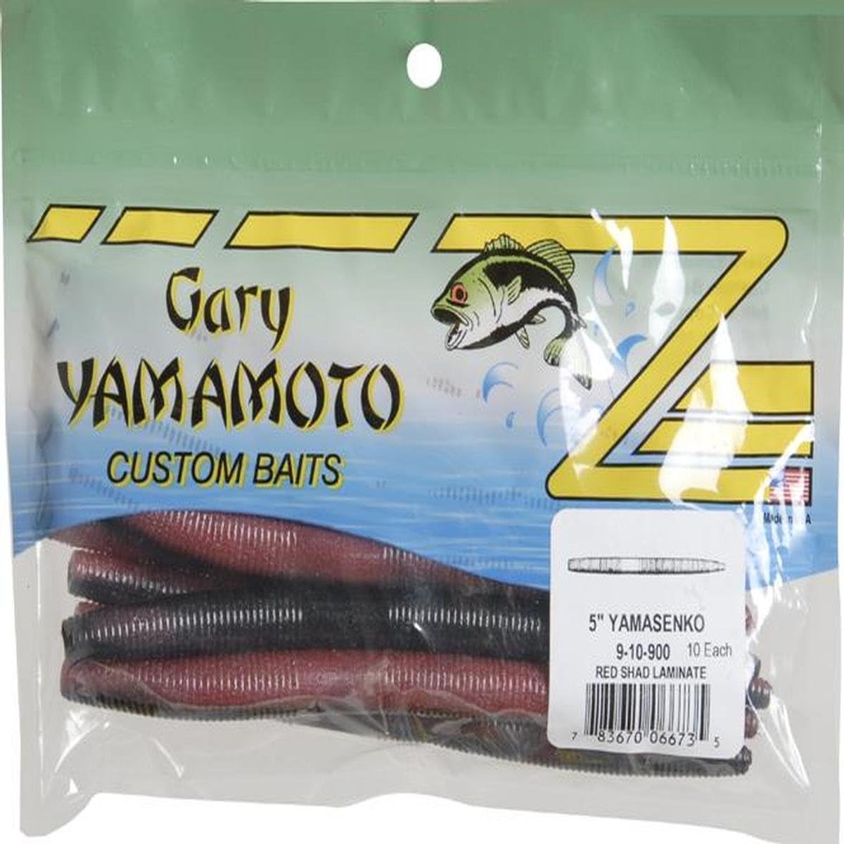 Yamamoto 5" Senko Soft Stick Bait, 10-Pack, Bass Fishing Soft Plastic Lure, Multiple Colors