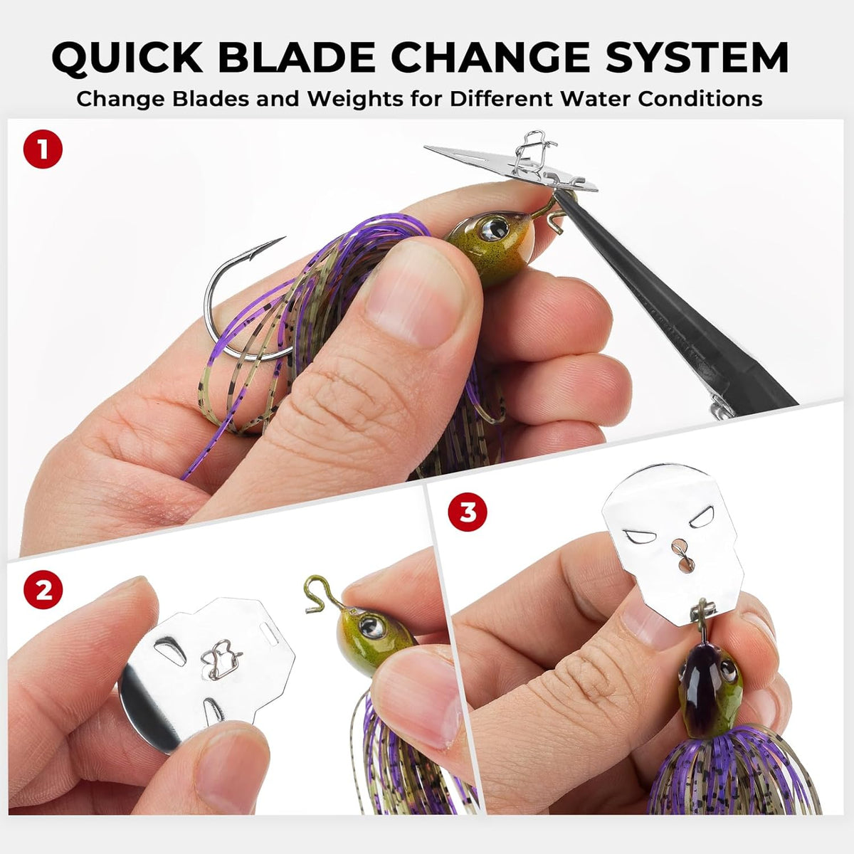 KastKing MadBite Bladed Jigs (3 or 5-Pack)