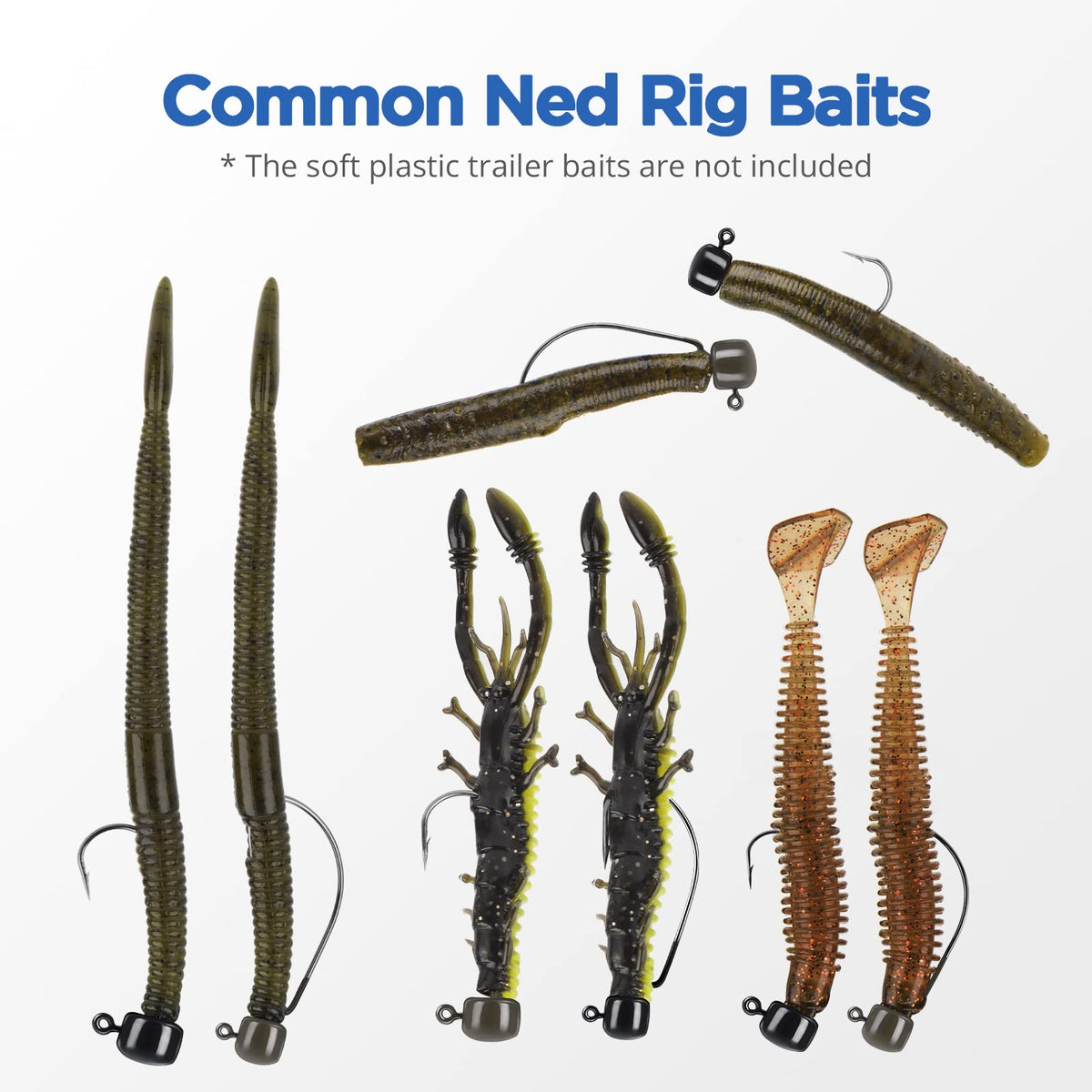 KastKing Ned Rig Jig Heads for Bass Fishing