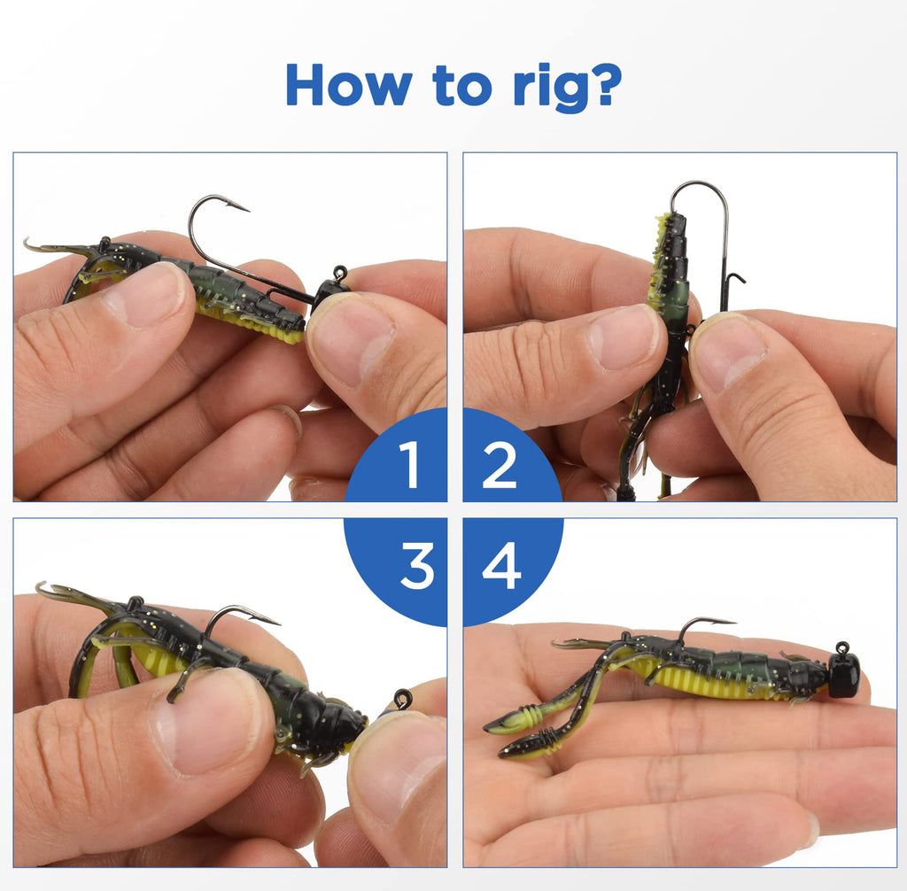 KastKing Ned Rig Jig Heads for Bass Fishing
