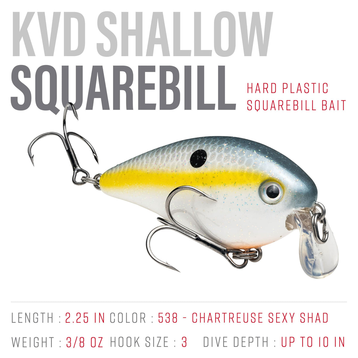 Strike King KVD 1.5 Shallow Square Bill Crankbait