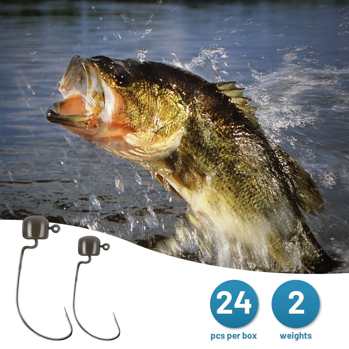 KastKing Ned Rig Jig Heads for Bass Fishing