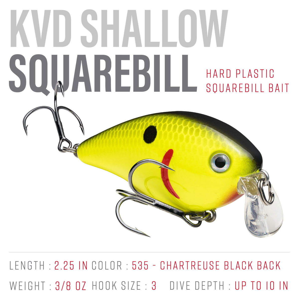 Strike King KVD 1.5 Shallow Square Bill Crankbait