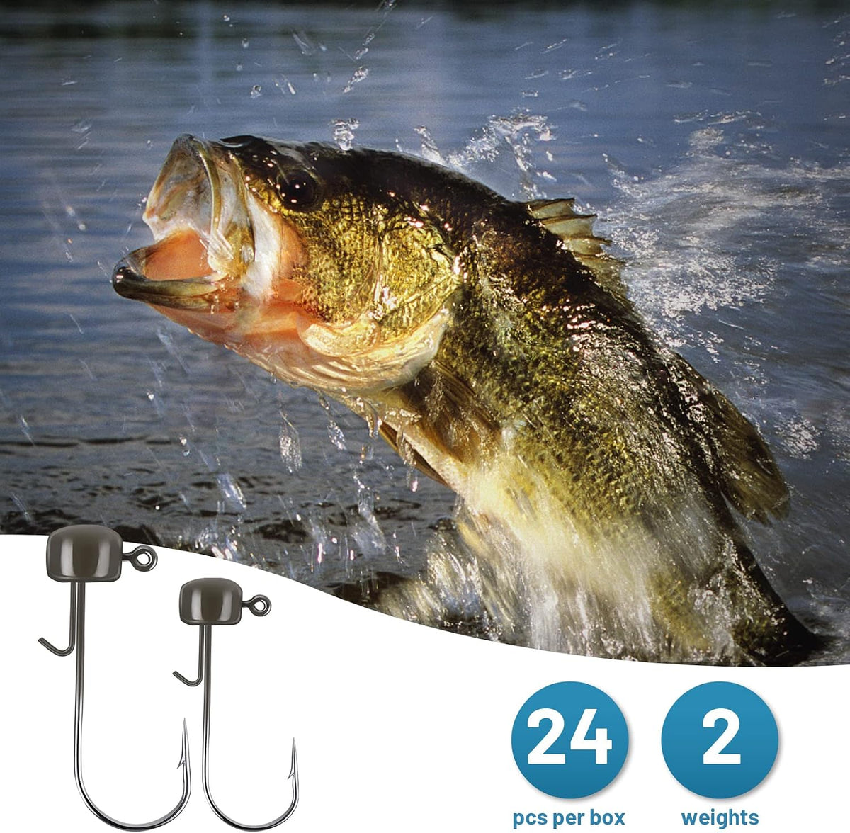 KastKing Ned Rig Jig Heads for Bass Fishing