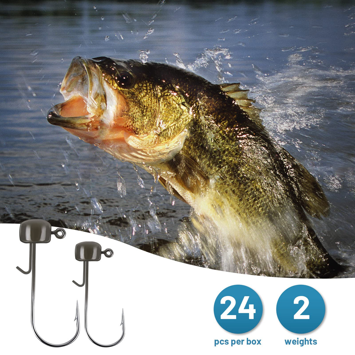 KastKing Ned Rig Jig Heads for Bass Fishing