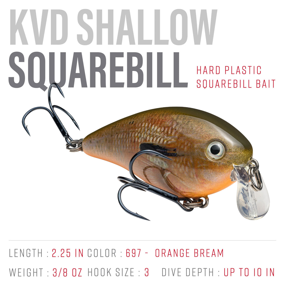 Strike King KVD 1.5 Shallow Square Bill Crankbait