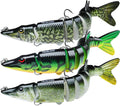 TRUSCEND Swimmax Easy Catch Fishing Lures with BKK Hooks, Wiggling, Vibrating, Rattling and Gurgling for More Bite, Heavy-Duty Dyneema Fiber Jointed Swimbaits for Bass, Trout, Walleye, Crappie, Pike