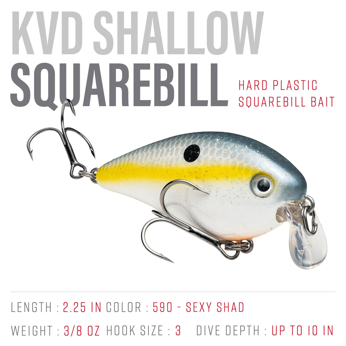Strike King KVD 1.5 Shallow Square Bill Crankbait