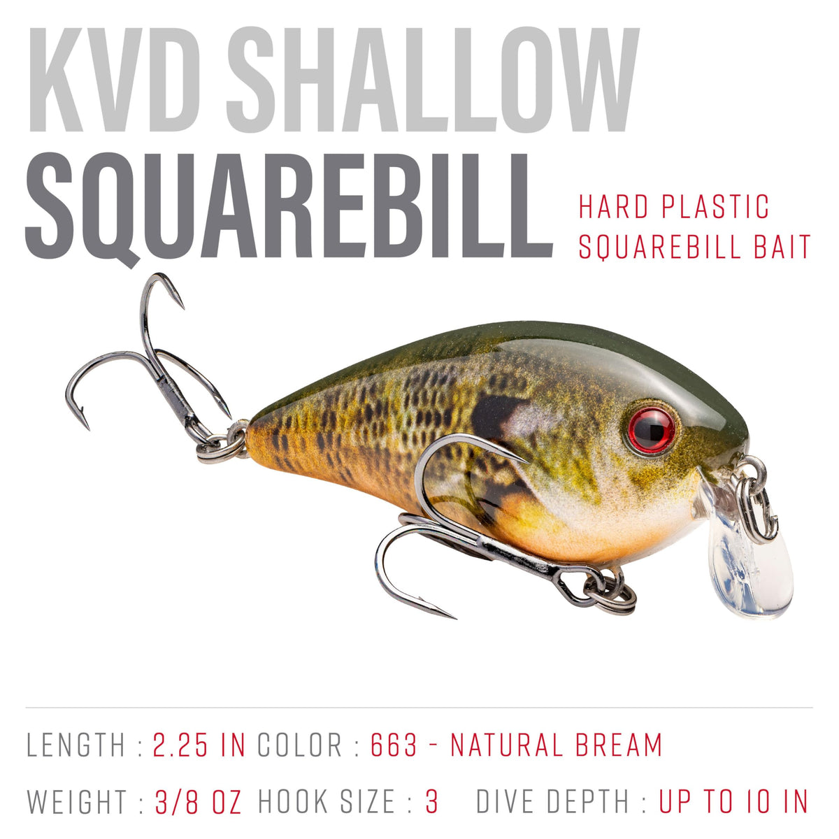 Strike King KVD 1.5 Shallow Square Bill Crankbait