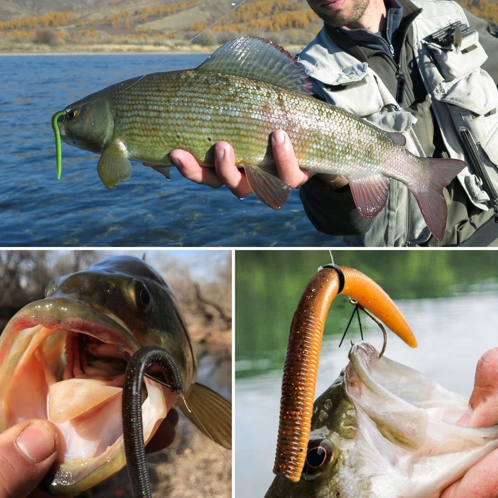PROBITE Senko Worms 100-Pack | 3/4/5/6" Soft Plastic Bass Lures
